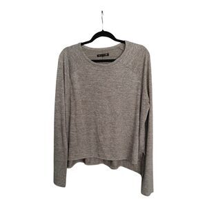 Rag & Bone Jean Womens Camden Long Sleeve Top Size M Gray Heathered Lightweight